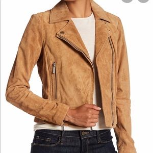 NWOT Michael Kors Suede Moto Jacket